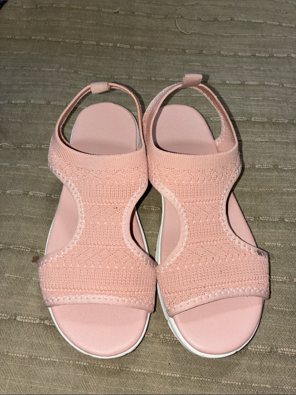 Women’s Pink Knit Slingback Sandals